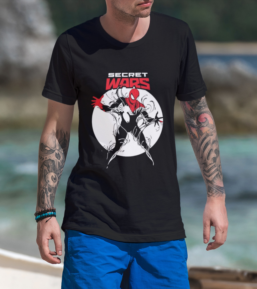 Secret Wars Spider Man Iconic Marvel T-Shirt