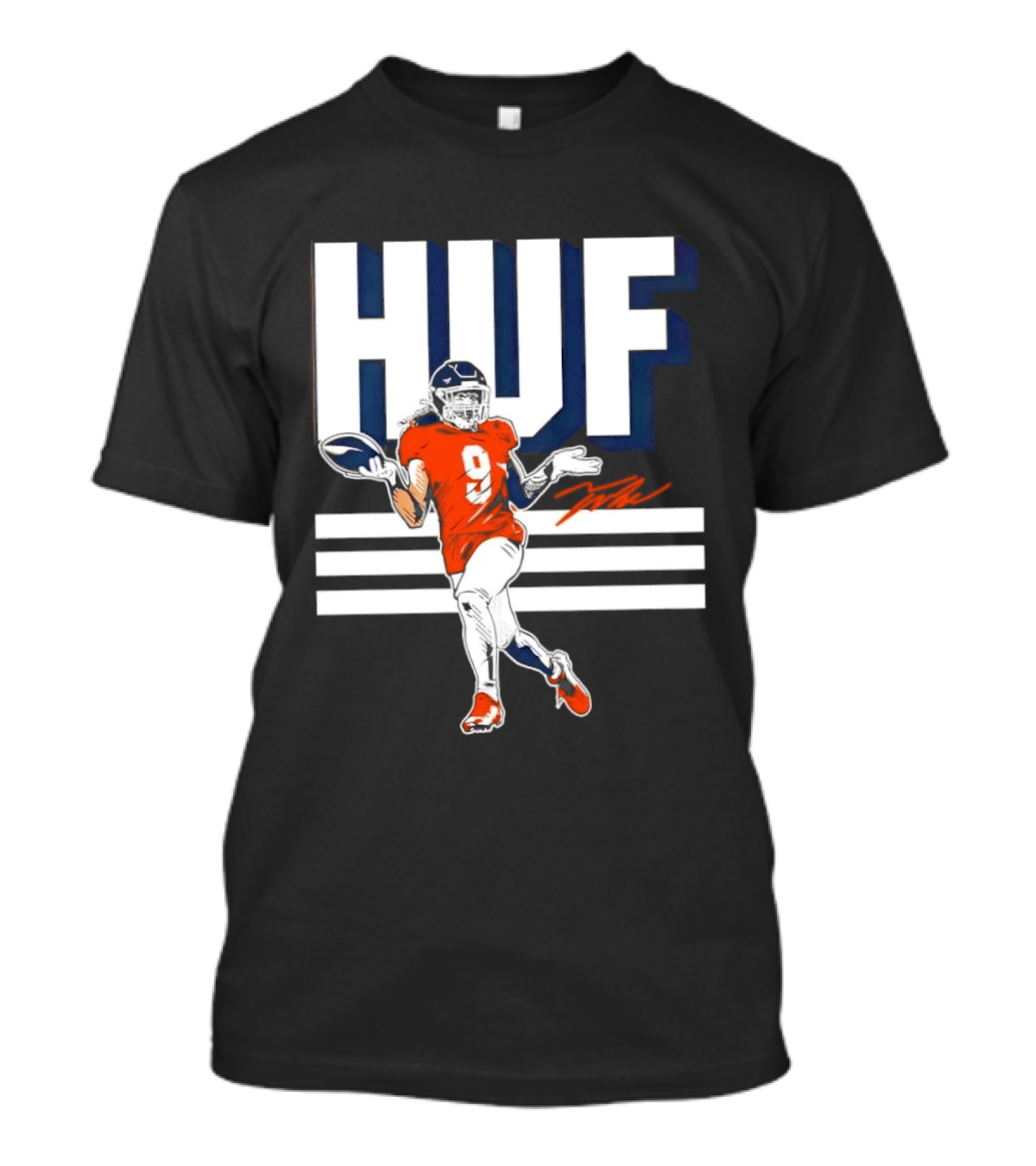 Denver Broncos Football HUF Hufanga 9 Jersey T-Shirt