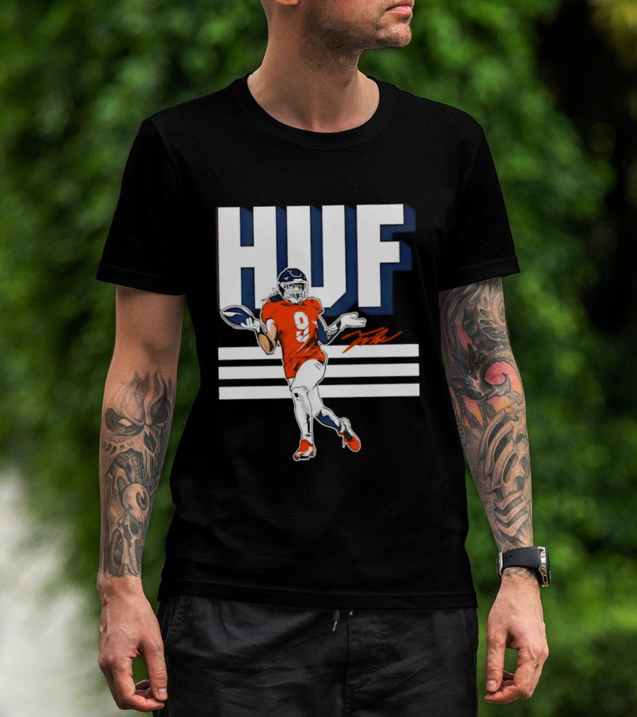 Denver Broncos Football HUF Hufanga 9 Jersey T-Shirt