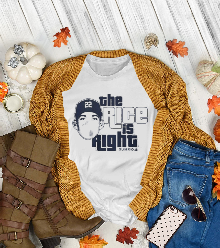 Ben Rice The Rice Is Right New York Yankees Player 22 T-Shirt