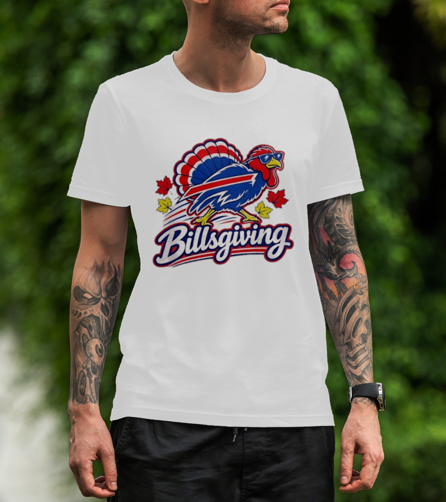 Buffalo Bills Thanksgiving 2026 Turkey Billsgiving Football Celebration T-Shirt