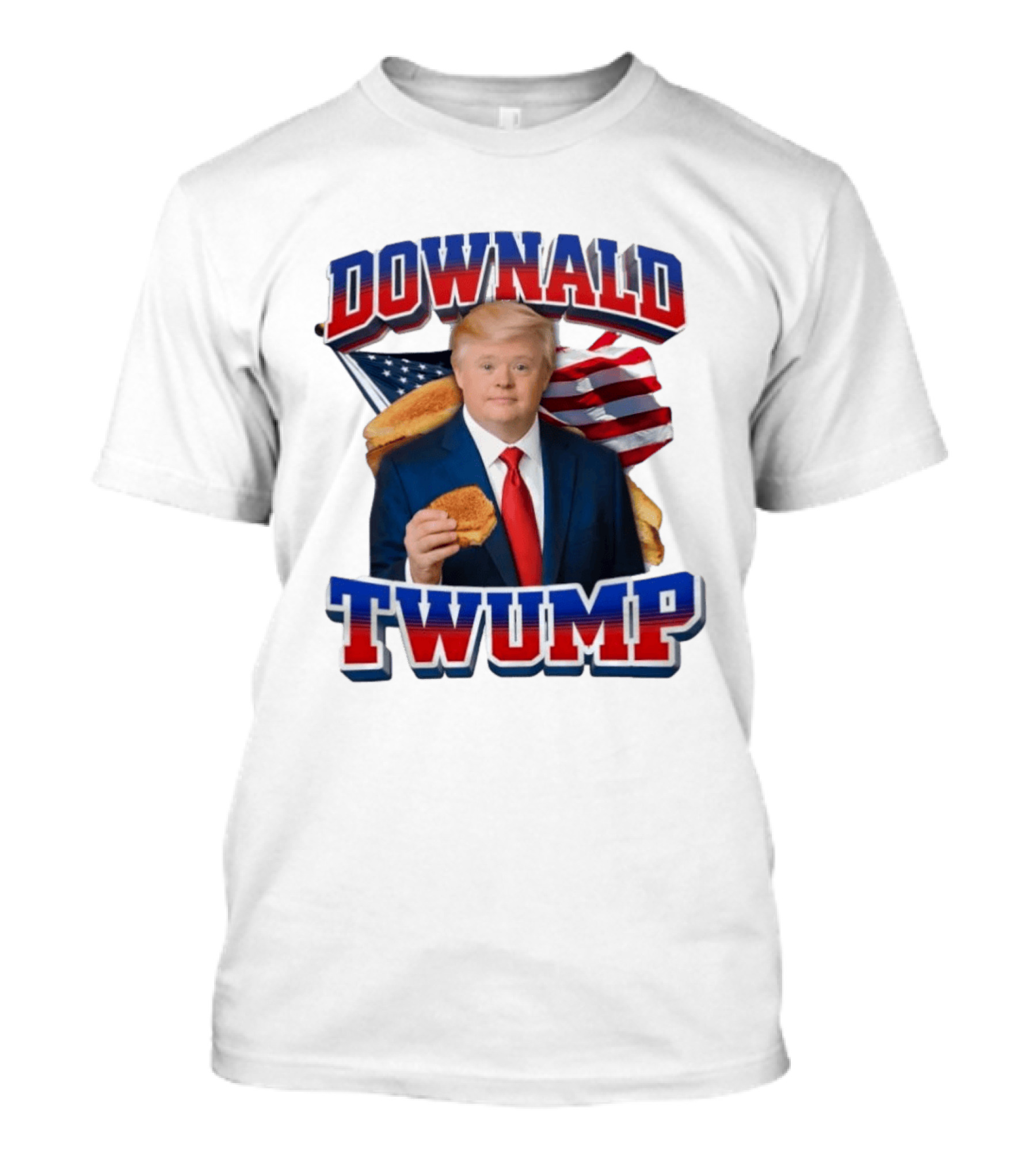 Downald Twump Grilled Cheese Sandwich Meme T-Shirt