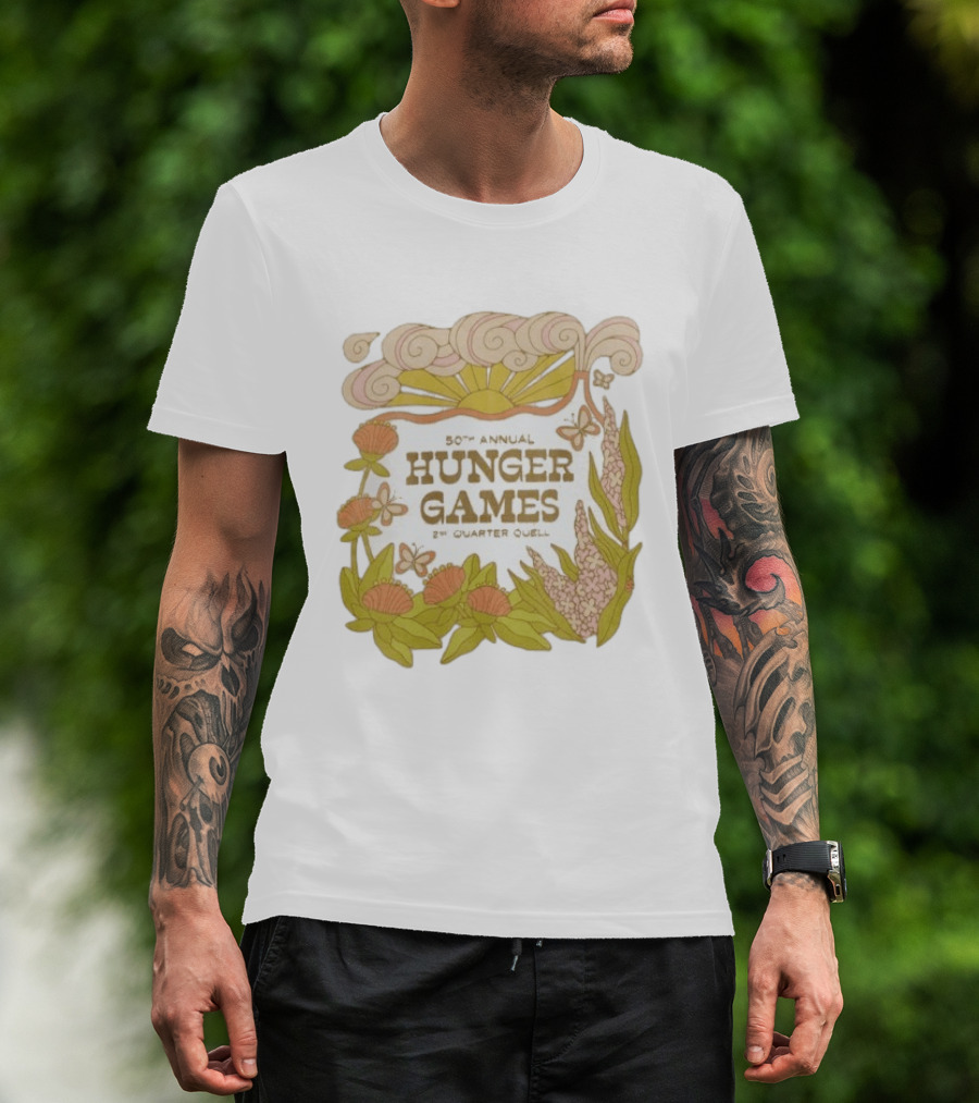 50th Annual Hunger Games 2nd Quarter Quell Floral Sun T-Shirt