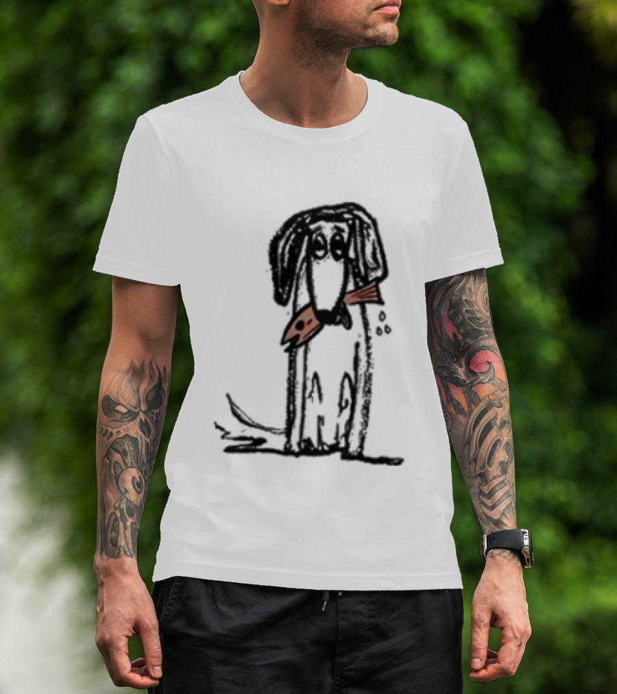 Leftover Salmon Good Dog Fish Band Artful Canine With Fish Collar T-Shirt