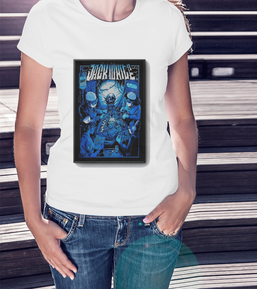 Jack White Del Mar CA 9 30 2026 Fake Blues Touring Skeleton Surgeons T-Shirt