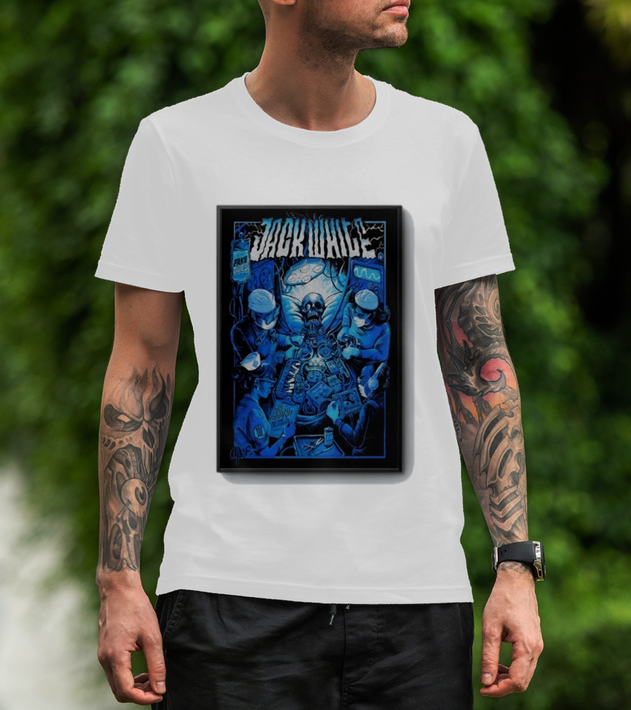 Jack White Del Mar CA 9 30 2026 Fake Blues Touring Skeleton Surgeons T-Shirt