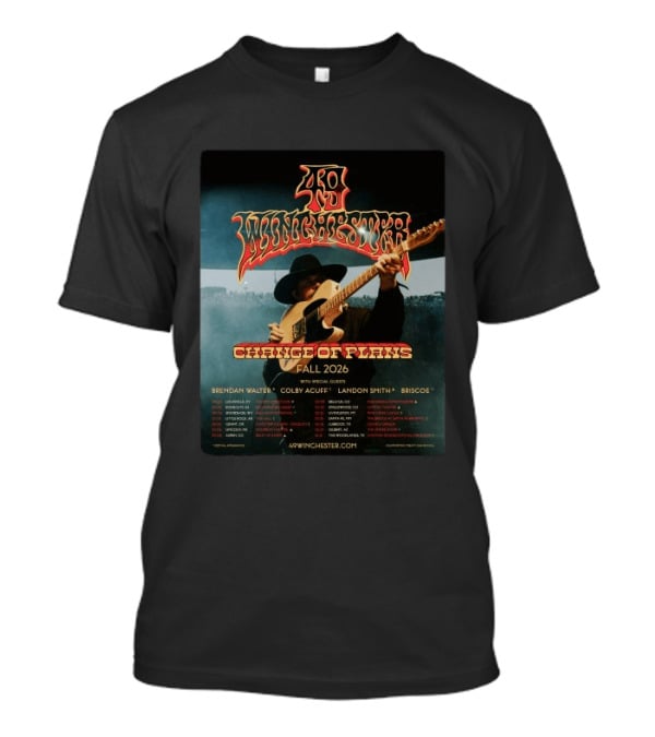 49 Winchester Change Of Plans Tour Fall 2026 Brendan Walter Colby Acuff Landon Smith Briscoe T-Shirt