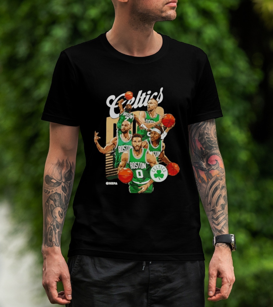 Boston Celtics 2026 Starting 5 Team NPBA Celtics Logo Basketball T-Shirt