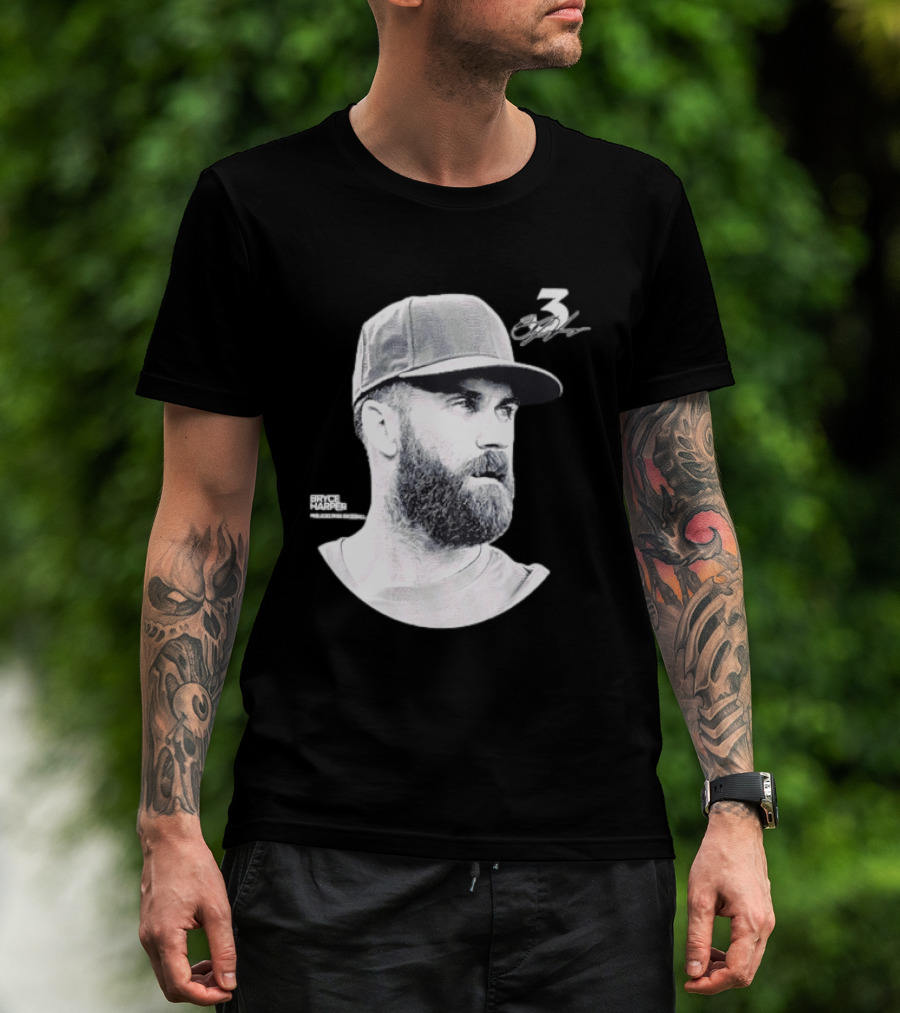 Bryce Harper Philadelphia Phillies Lineage Series 3 Signature T-Shirt