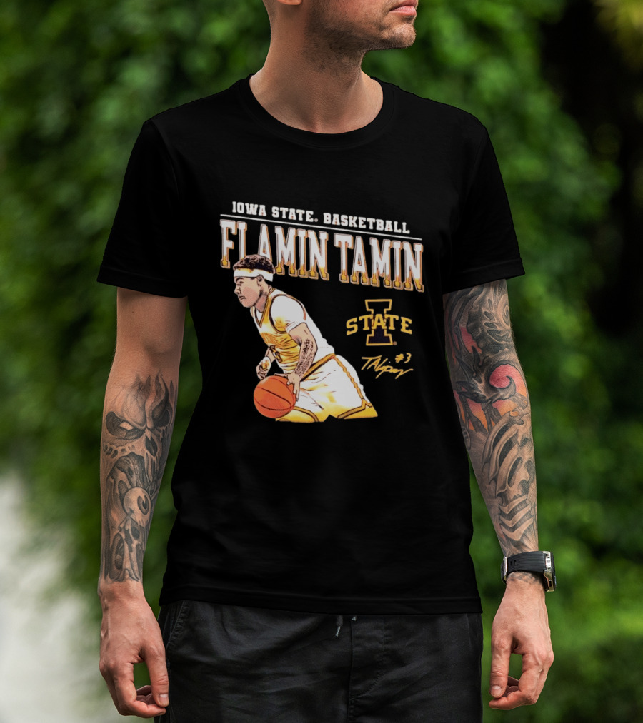 Iowa State Basketball Flamin Tamin Lipsey #3 T-Shirt