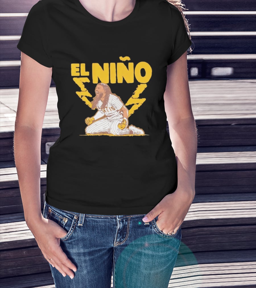Fernando Tatis Jr El Niño San Diego Padres Stole Home Lightning T-Shirt