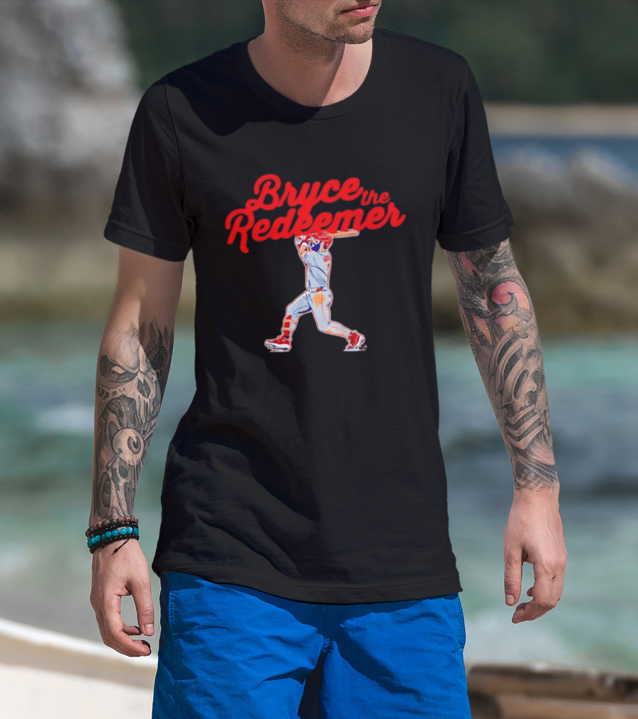 Bryce Harper The Redeemer Philadelphia Phillies Baseball T-Shirt