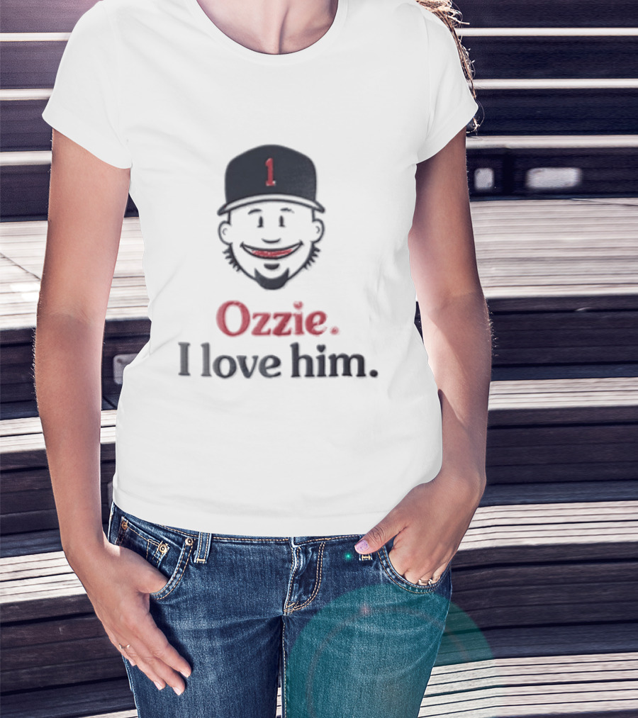 Atlanta Braves Ozzie Albies I Love Him 1 MLB Fan Favorite T-Shirt