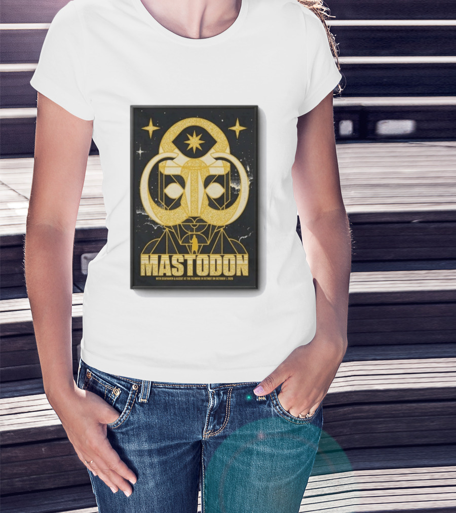 Mastodon The Fillmore Detroit Oct 1 2026 With Deafheaven And Khemmis T-Shirt