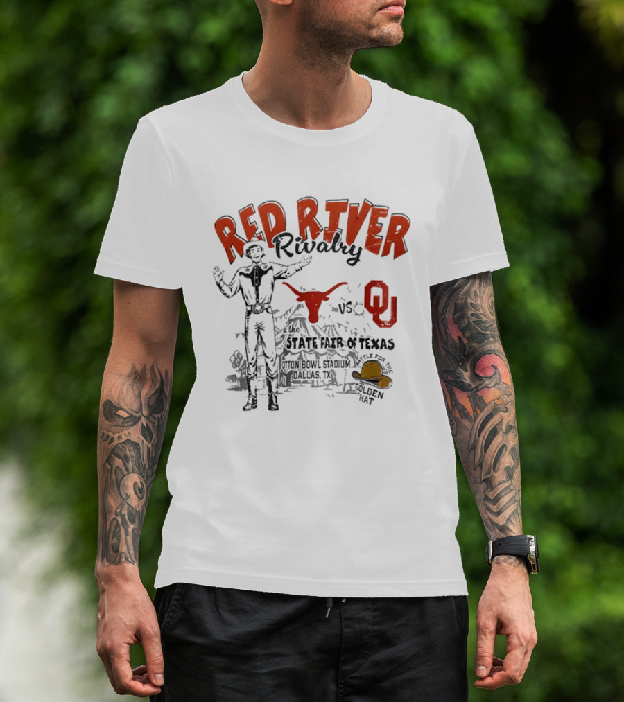 Red River Rivalry 2026 Texas Longhorns OU State Fair Texas Football Showdown T-Shirt