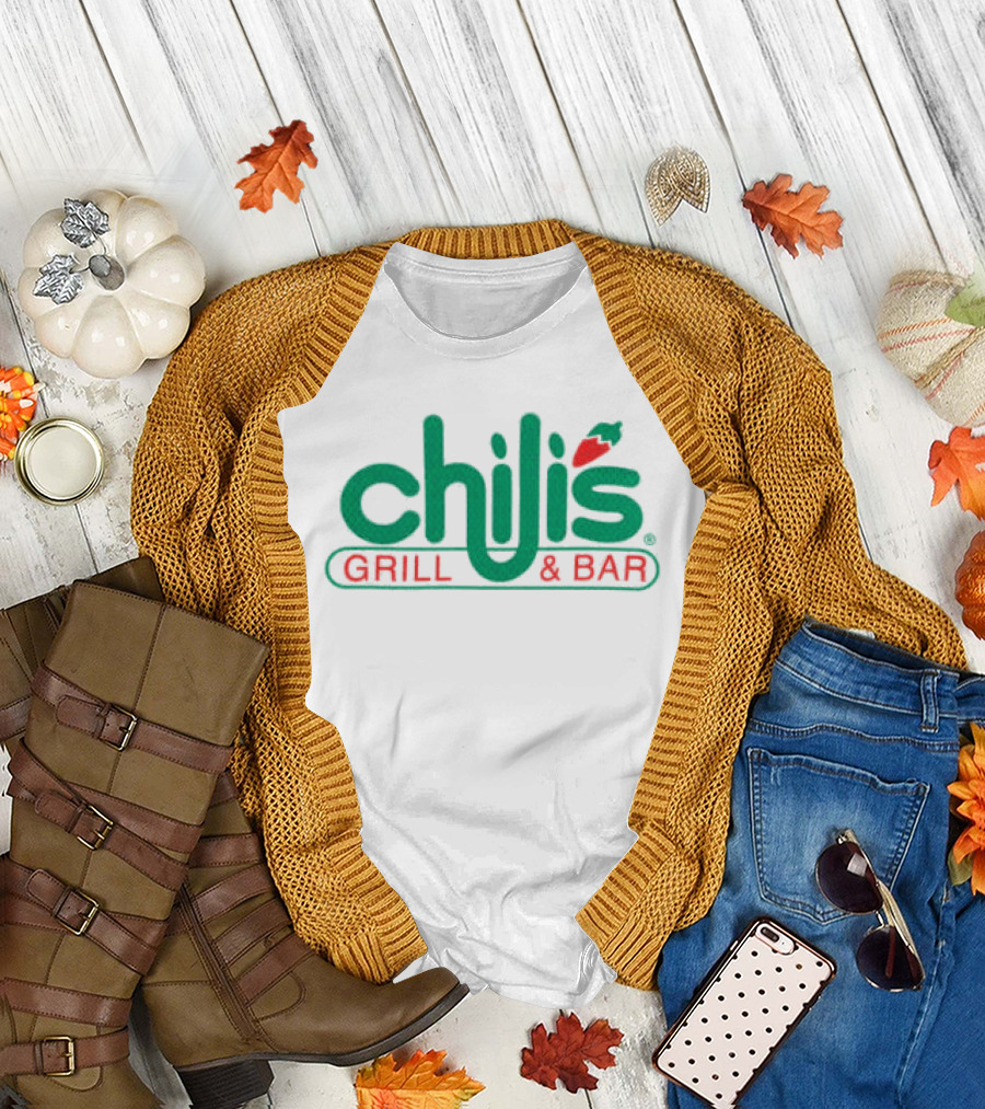 Welcome To Chili's Grill & Bar Varsity Jersey T-Shirt