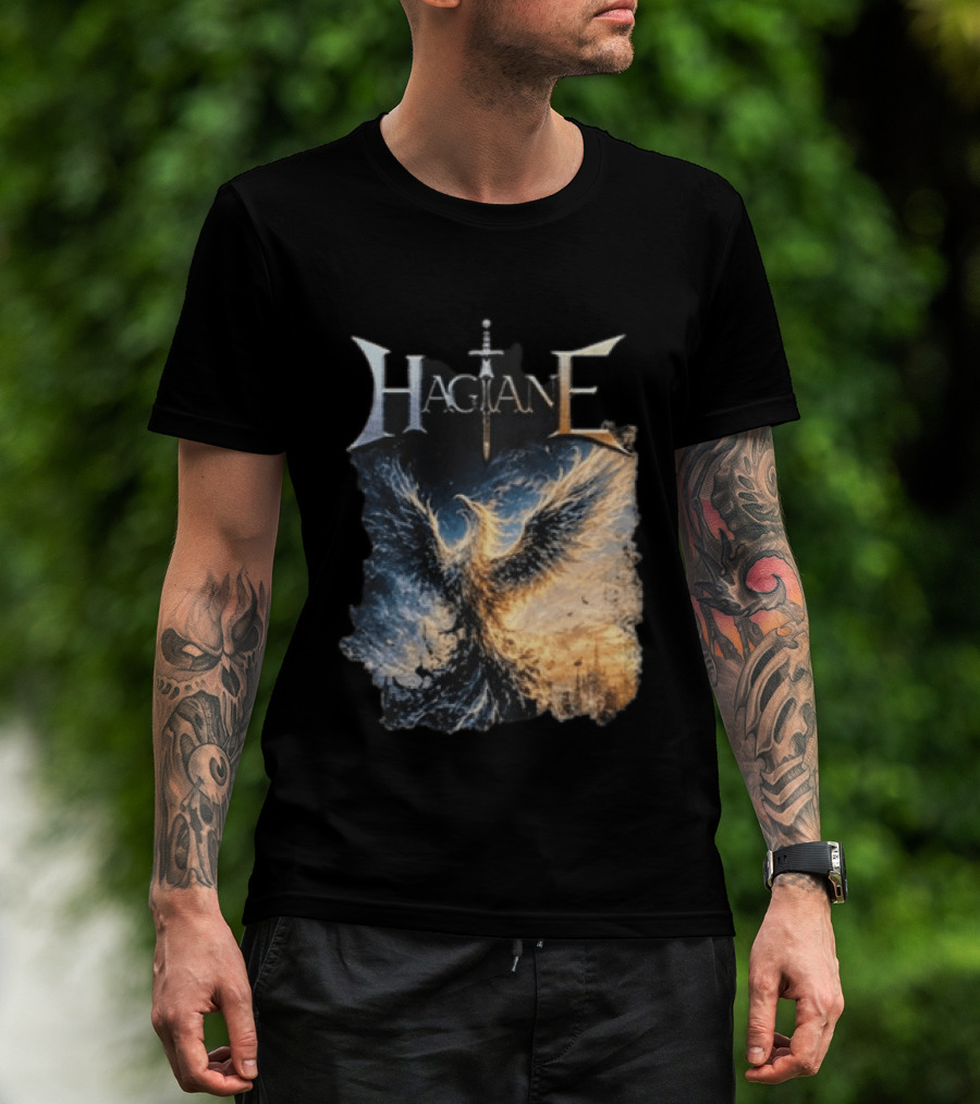 Hagane Sword And Phoenix Night T-Shirt