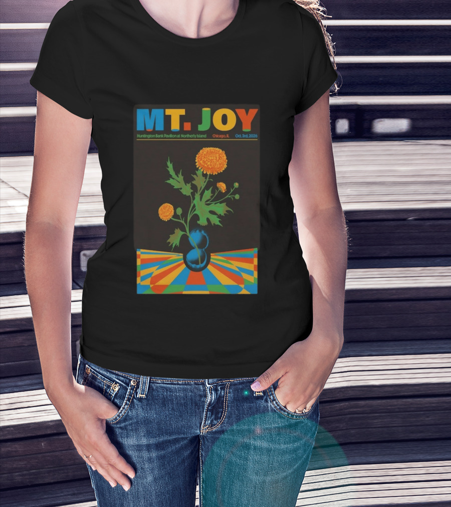 MT. JOY Huntington Bank Pavilion Northerly Island Chicago IL Oct 3 2026 Limited Edition T-Shirt