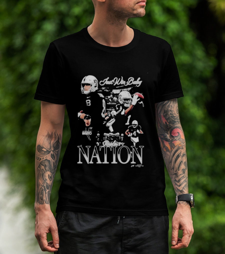 Jaee Raiders Just Win Baby Football Nation Player Highlights T-Shirt