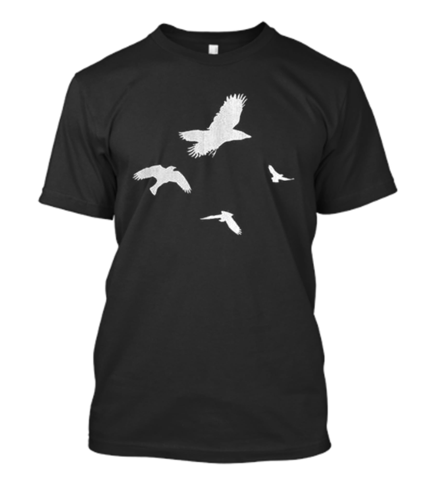Shinedown Store Black Trucker Birds White Bird T-Shirt