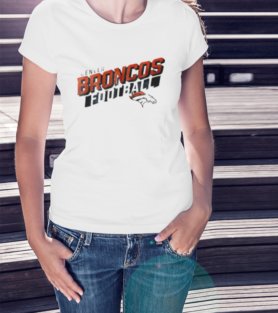 Denver Broncos Team Name NFL Football Broncos T-Shirt