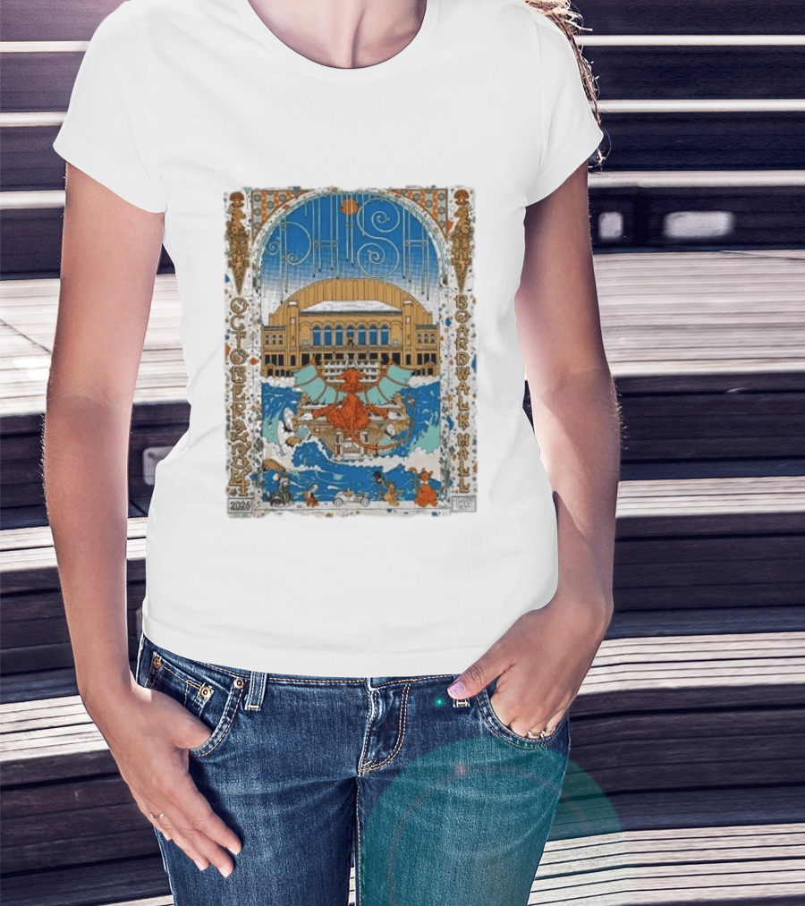 Phish October 2026 Atlantic City Jim Whelan Boardwalk Hall LE T-Shirt