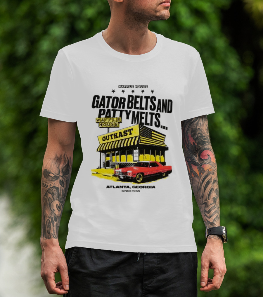 Gator Belts And Patty Melts Outkast Waffle House Atlanta Georgia 1995 T-Shirt