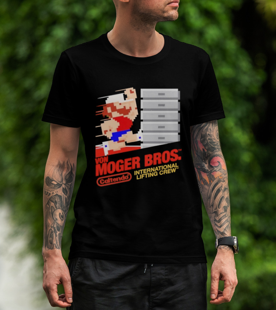 Calum Von Moger Bros Caltendo International Lifting Crew T-Shirt