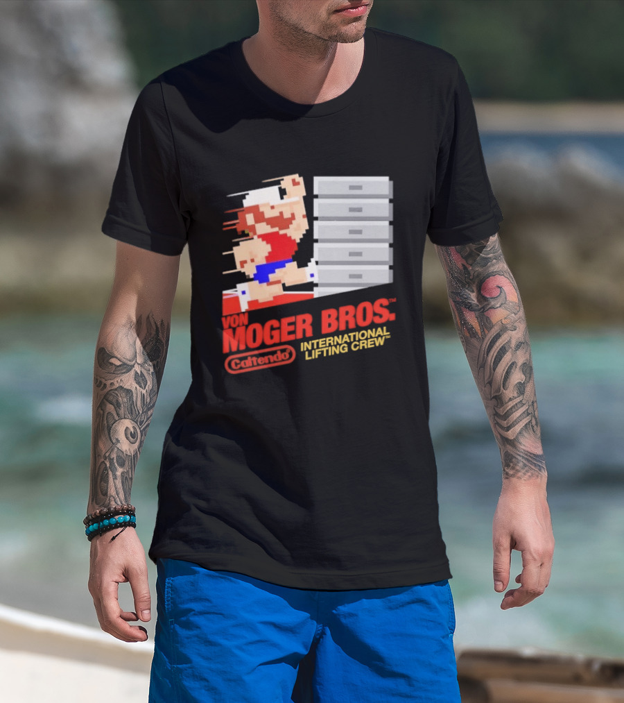 Calum Von Moger Bros Caltendo International Lifting Crew T-Shirt