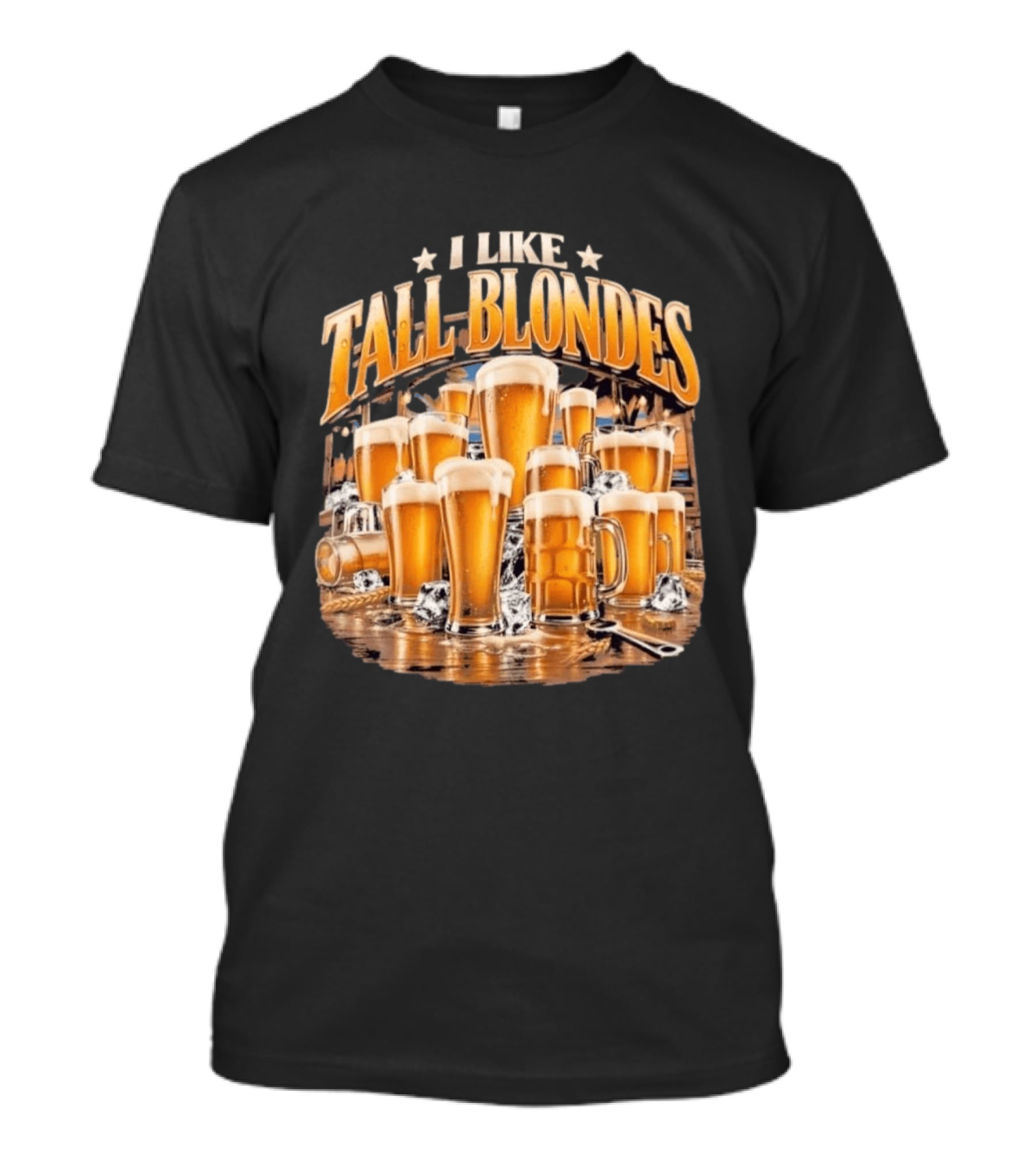 I Like Tall Blondes Beer Lover Blonde Ale Icy Pint Glasses T-Shirt