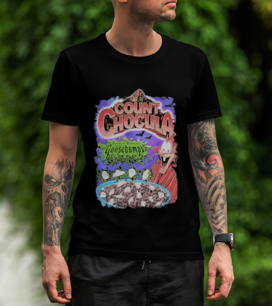 Count Chocula Special Edition Goosebumps Cereal Box T-Shirt
