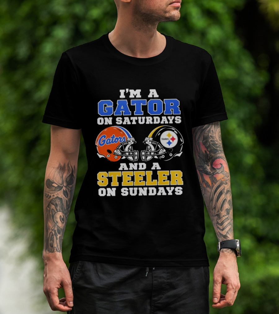 Gator On Saturdays Steeler On Sundays Football Fan Pride T-Shirt