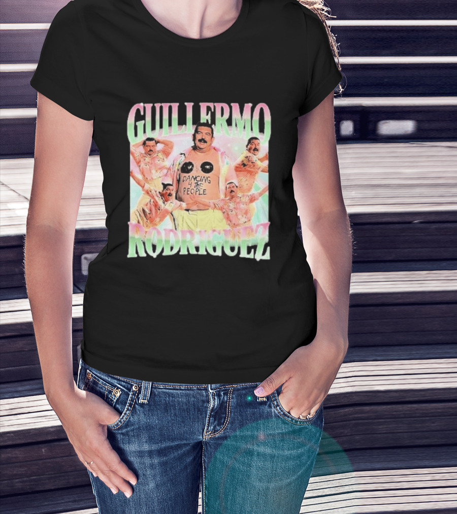 Guillermo Rodriguez Dancing 4 The People Vibrant Pose Collage T-Shirt