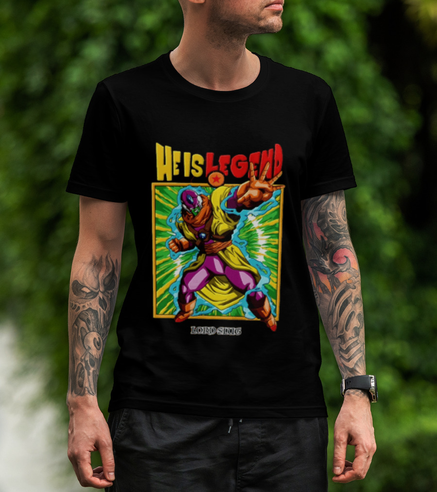 He Is Legend Lord Slug Anime Character Power Pose T-Shirt