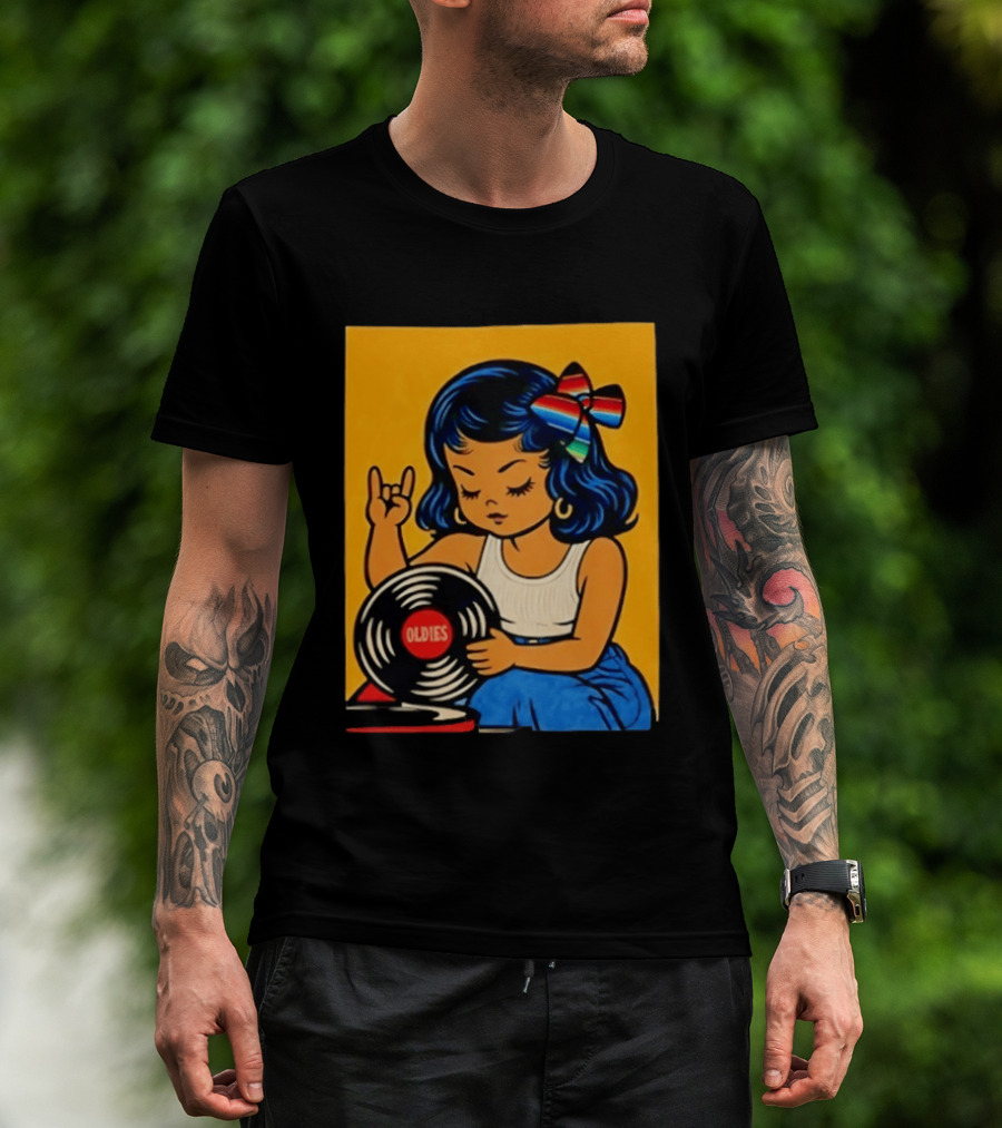 Oldies Lil Chingona Halloween 2026 Retro Record T-Shirt