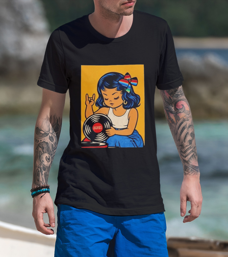 Oldies Lil Chingona Halloween 2026 Retro Record T-Shirt