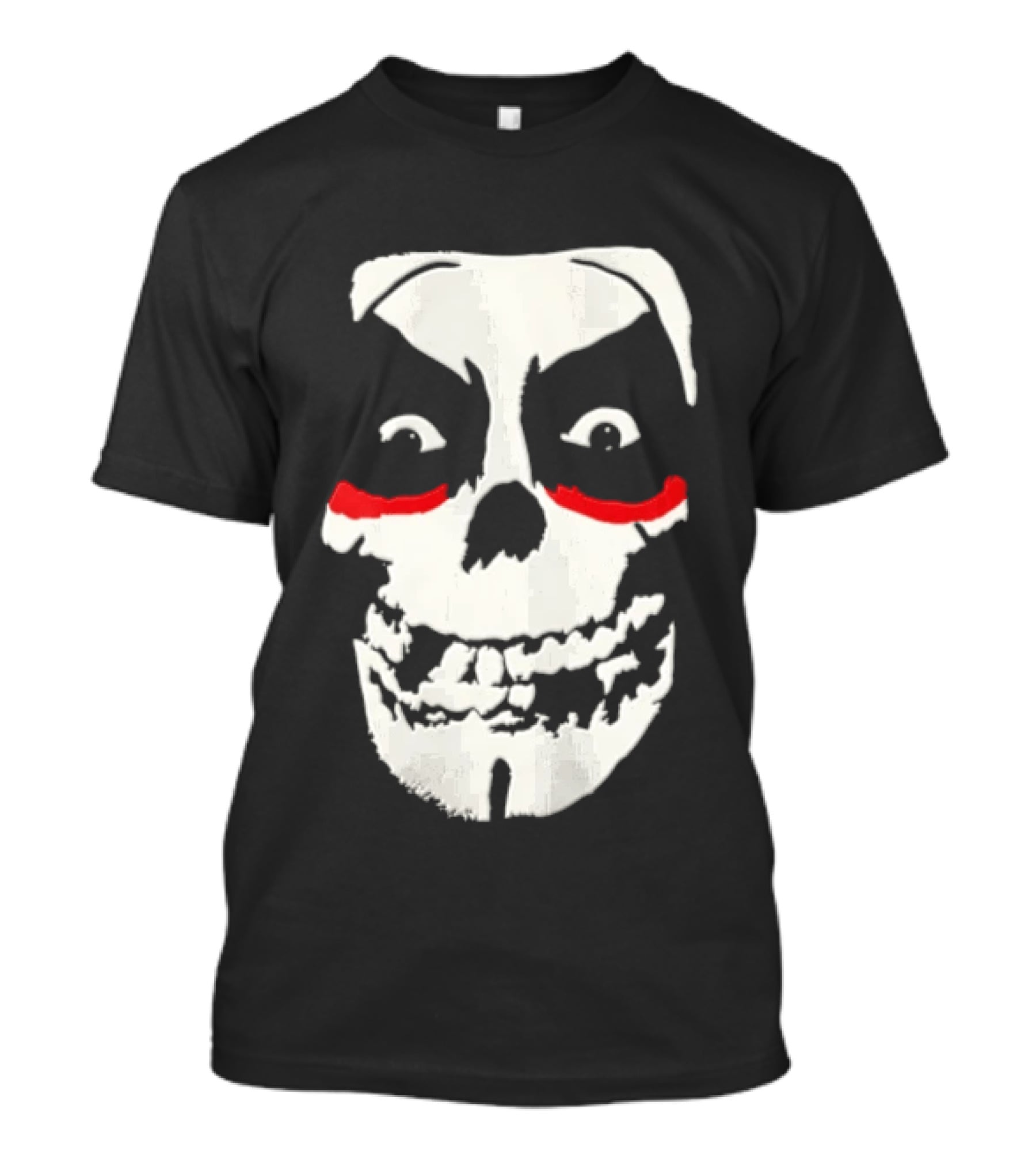 Misfits Danhausen Skull Face Design With Red Accents T-Shirt