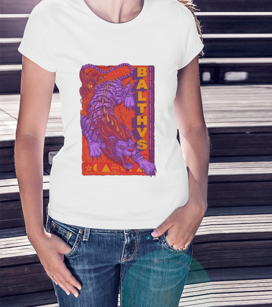 Balthvs San Diego October 22 2026 Featuring Richard Houghten Vibrant Lion T-Shirt