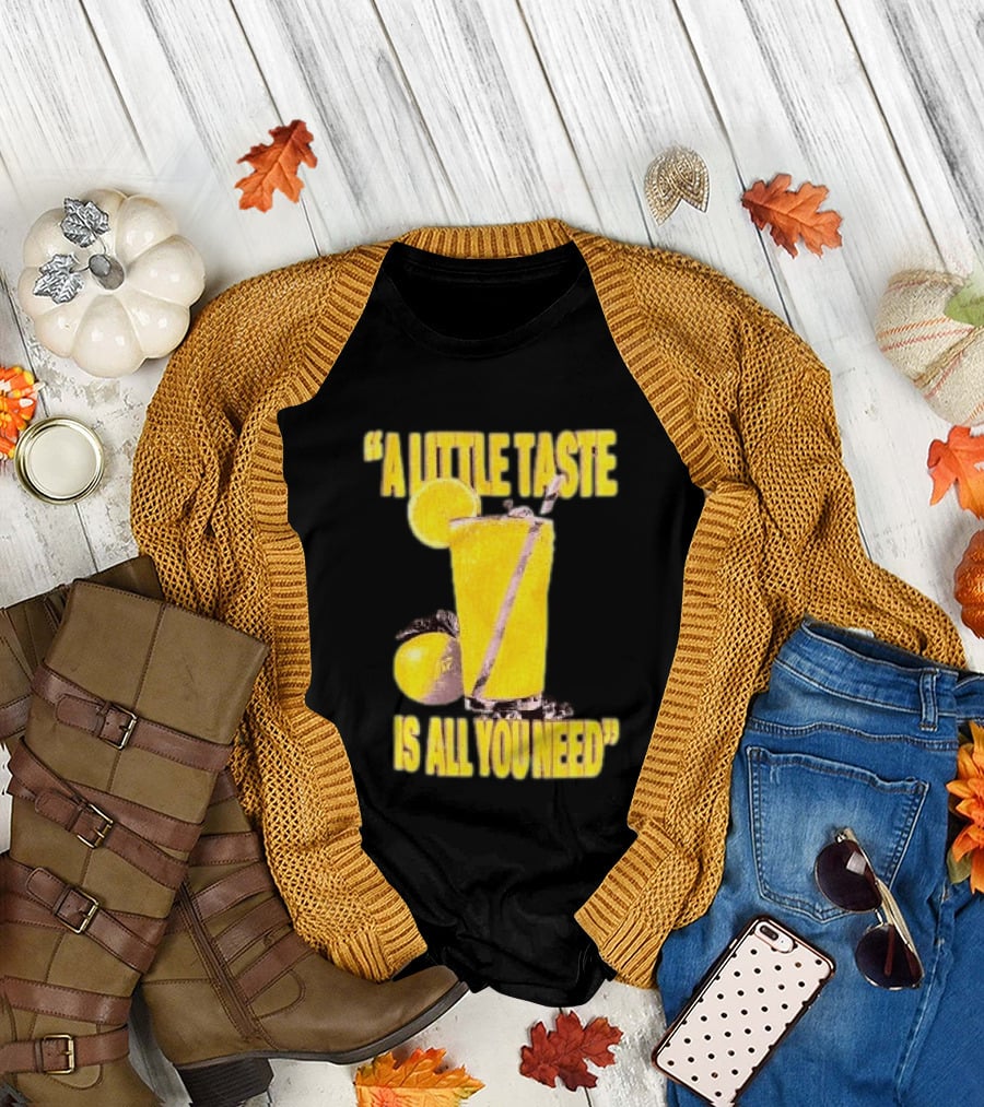 Louis Tomlinson Store Lemonade Black A Little Taste Is All You Need T-Shirt