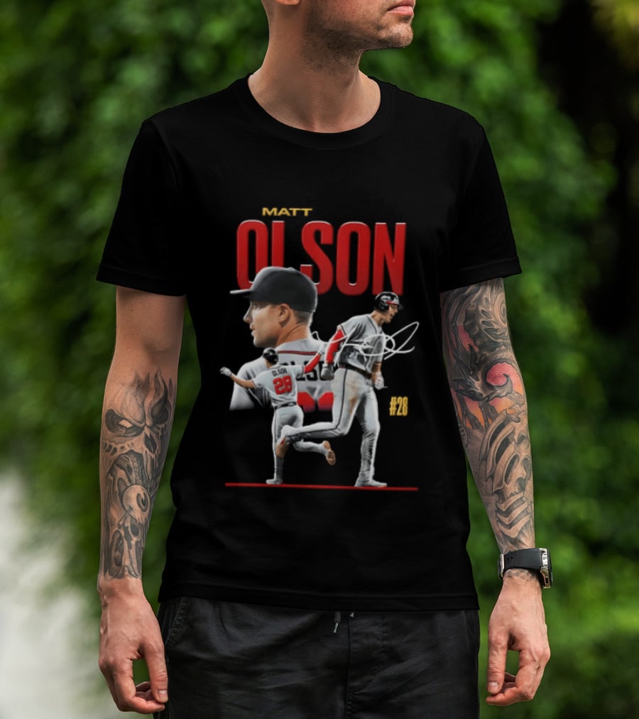 Matt Olson Atlanta Braves MLB 28 Foul Territory Players T-Shirt