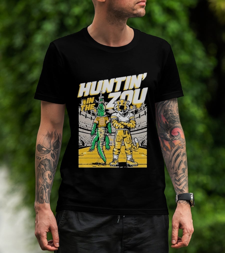 Huntin' In The Zou Mizzou Tigers Vs Florida Gators Stadium Showdown T-Shirt
