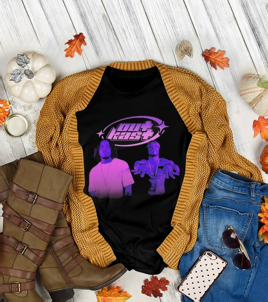 Outkast Big Boi André 3000 Purple Style Iconic Duo T-Shirt