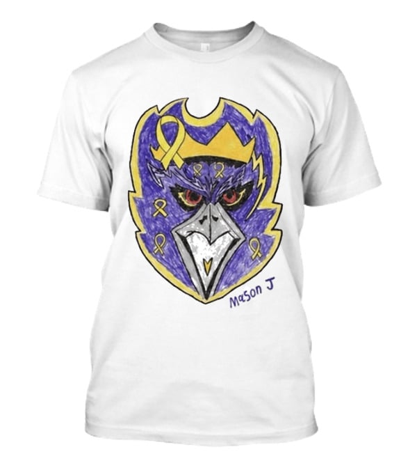 Baltimore Ravens Purple And Yellow Ribbon Mason J T-Shirt