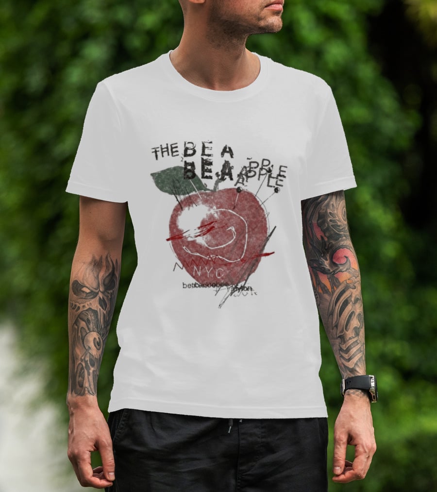 Beabadoobee The Be A Apple NYC Hand Drawn Red Apple T-Shirt