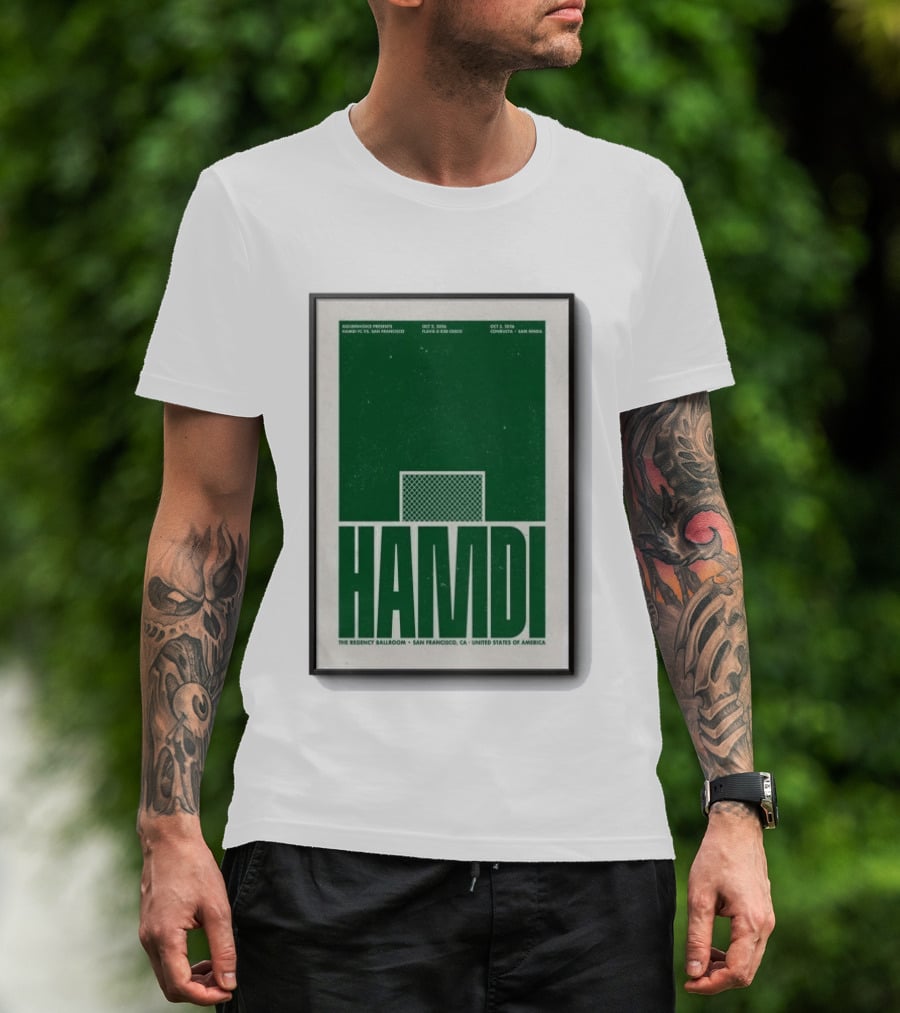 Hamdi The Regency Ballroom San Francisco Oct 2 3 2026 Soccer T-Shirt