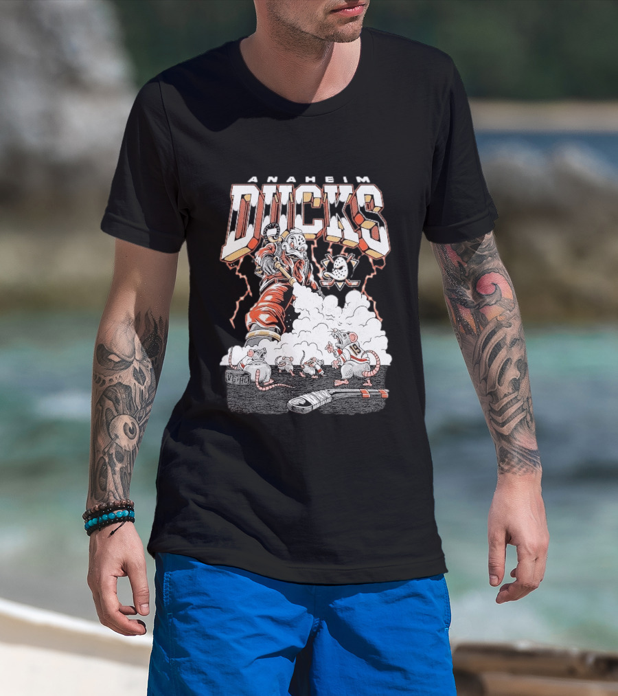 Anaheim Ducks Erase The Rat Florida Panthers Hockey Battle T-Shirt