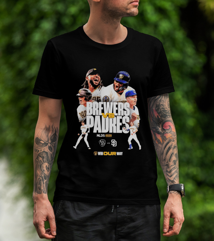Brewers Vs Padres NLDS 2026 Win Our Way T-Shirt