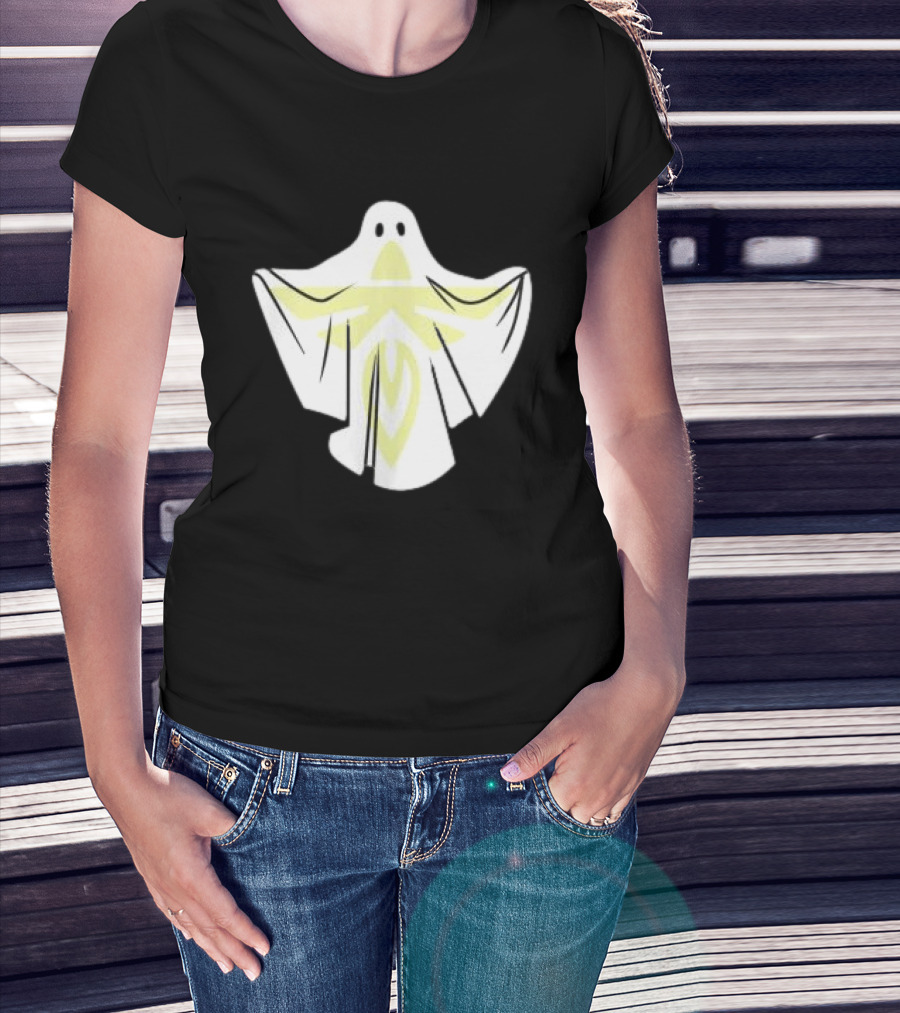 Firefly Store White Blue Ghost Halloween Space T-Shirt