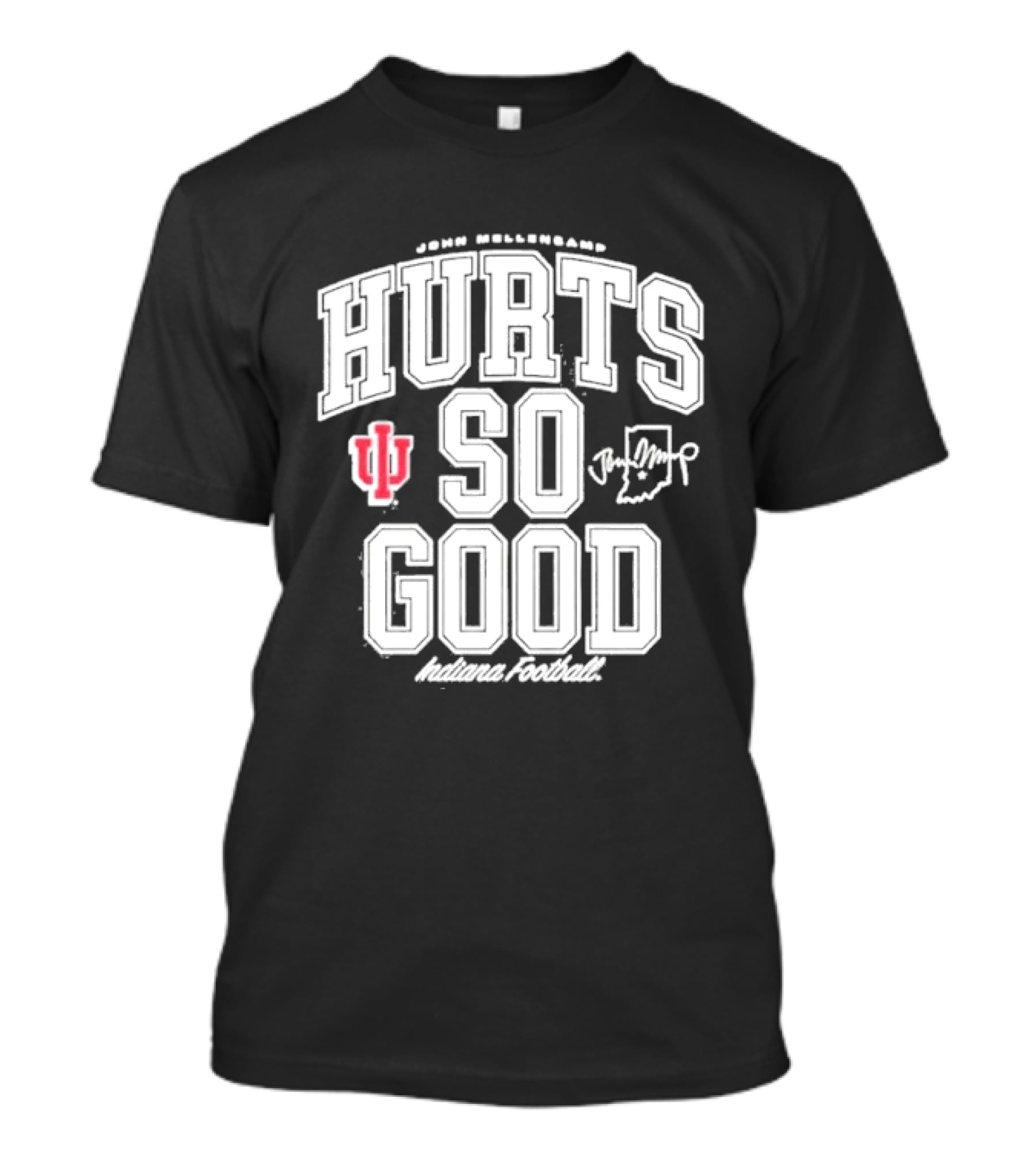 Original IU Football John Mellencamp Hurts So Good Hoosiers Indiana T-Shirt