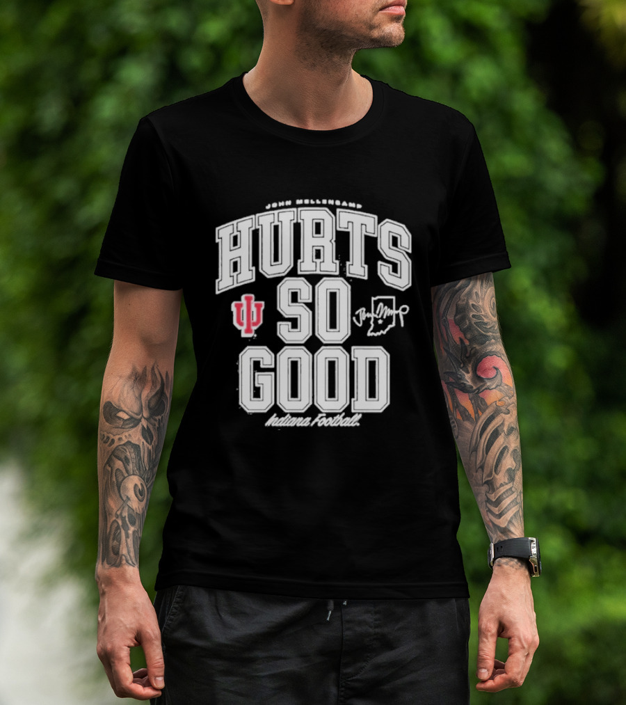 Original IU Football John Mellencamp Hurts So Good Hoosiers Indiana T-Shirt